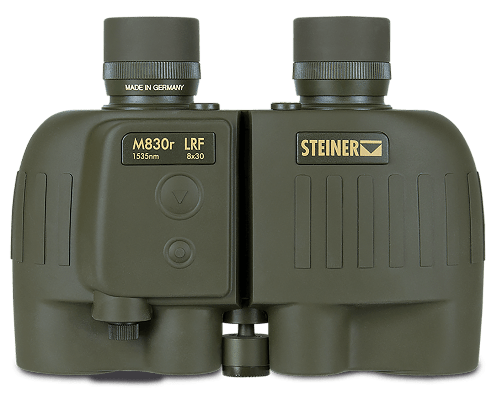 Steiner 2681 M830r LRF 1535 8x30mm Floating Prism, Sports-Auto Focus, OD Green Makrolon w/Rubber Armor Features Tripod Mount