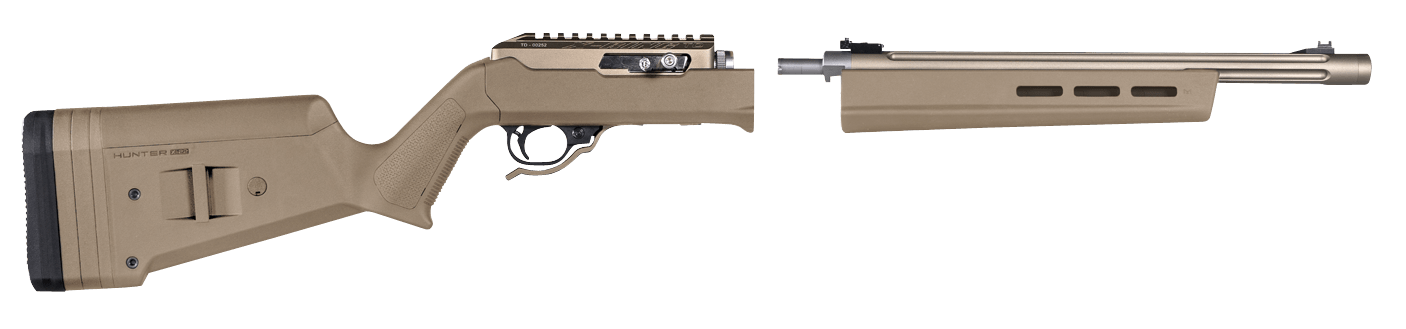 Magpul MAG760-FDE Hunter X-22 Stock Fixed Adjustable Comb Flat Dark Earth Synthetic for Ruger 10/22 Takedown