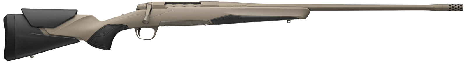 Browning 036066299 X-Bolt 2 Speed 6.8 Western 3+1 24" Desert Shadow Cerakote Threaded Sporter Barrel, Desert Shadow Cerakote Drilled & Tapped Steel Receiver, Fixed Flat Dark Earth Synthetic Stock