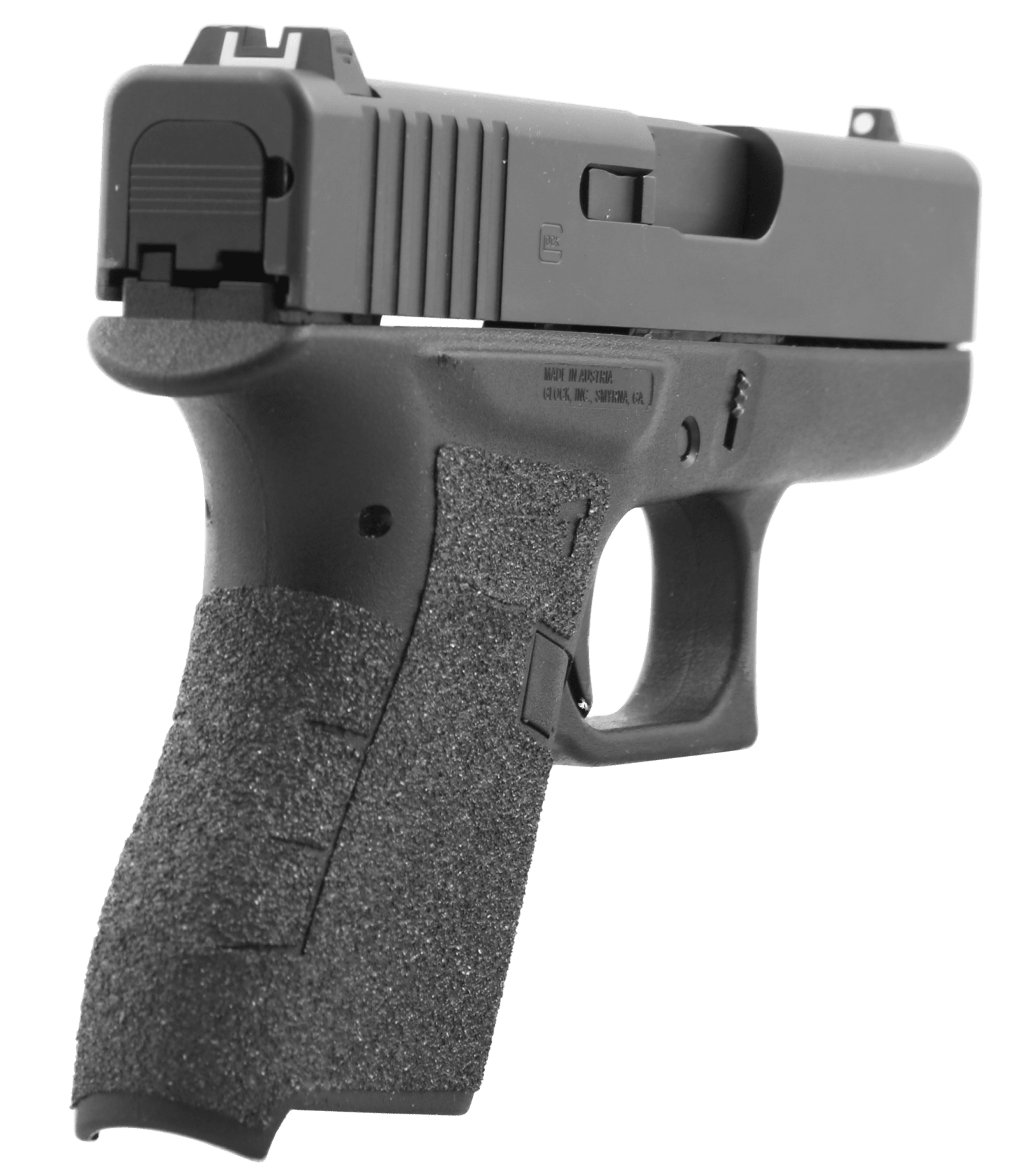 Talon Grips 100G Adhesive Grip  Compatible w/Glock 43, Black Aggressive Textured Granulate
