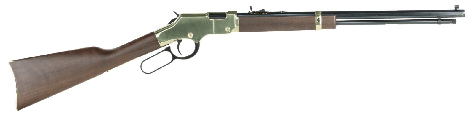 Henry H004 Golden Boy  22 LR Caliber with 16 LR/21 Short Capacity, 20" Octagon Barrel, Brasslite Metal Finish & American Walnut Stock Right Hand