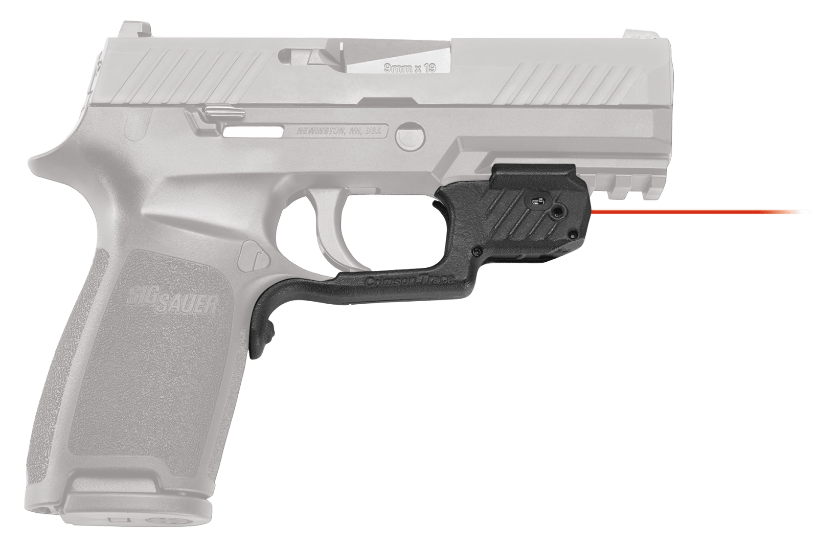 Crimson Trace 0177701 Laserguard  Fits Sig P320 (Except Subcompact)/M17/M18, Red Laser Black Polymer