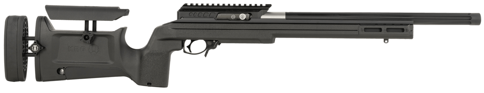 Tactical Solutions AHD2MBXKBLK X-Ring VR Gen2 22 LR 16.50" Matte Black Fluted Threaded Barrel, Matte Black Aluminum Receiver w/Picatinny Rail, Black Stock