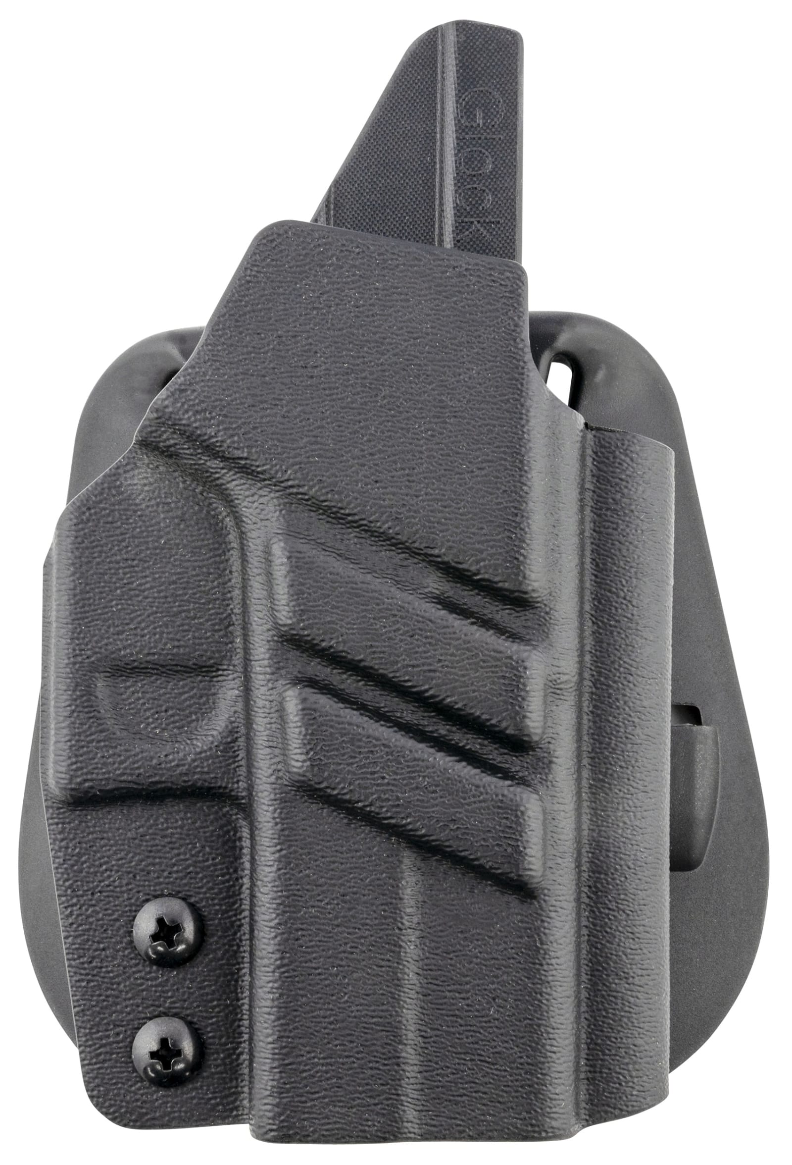 1791 Gunleather TACPDHOWBG43XMOSBLKR Tactical Kydex  OWB Black Kydex Paddle Compatible w/Glock 43/43X/43X MOS Right Hand