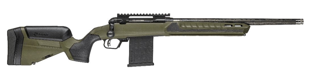 Savage Arms 32662 110 UltraLite Predator 6.5 Creedmoor 10+1 22" Carbon Fiber Barrel, Arca Rail Forend, Hunter Green AccuStock w/AccuFit V2 Synthetic Stock, Right Hand