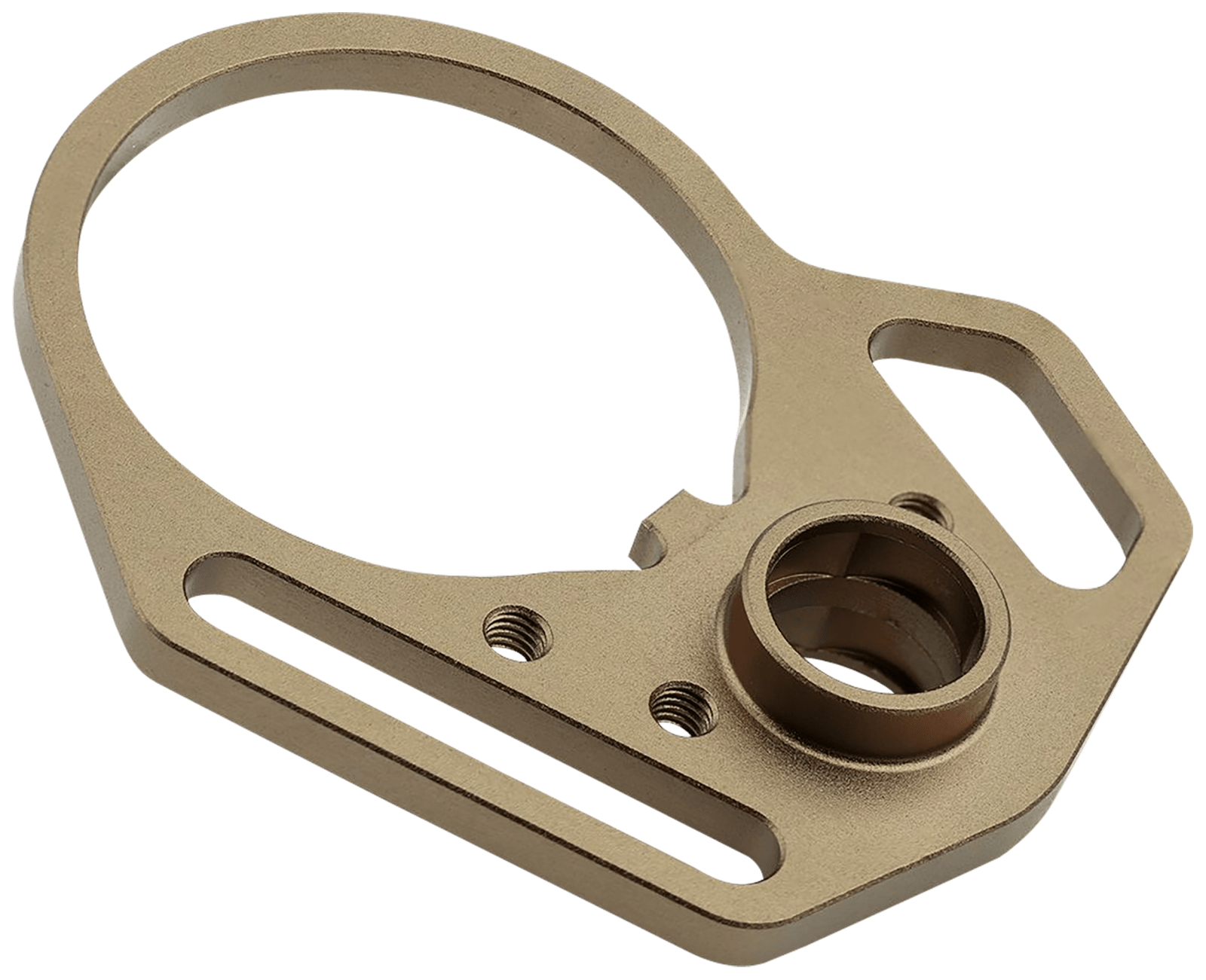 Strike Industries ARULMFEP&ACNFDE QD End Plate QD End Plate with Hook Attachments & Anti-Rotation Castle Nut, Flat Dark Earth Finish