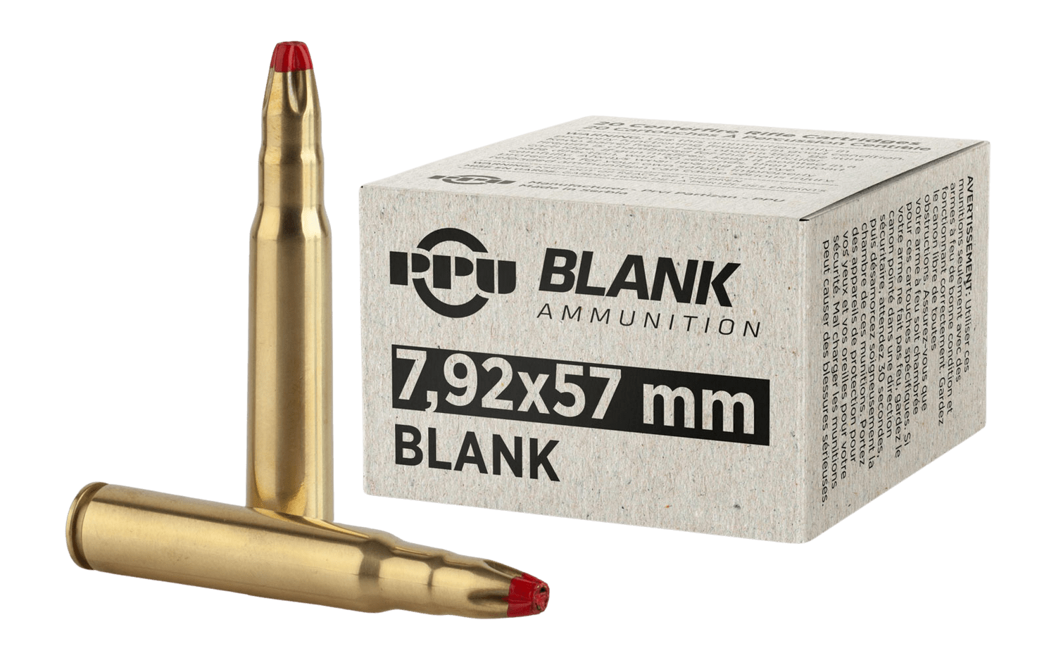 PPU PPB73 7.9X57 BLANK 20/25