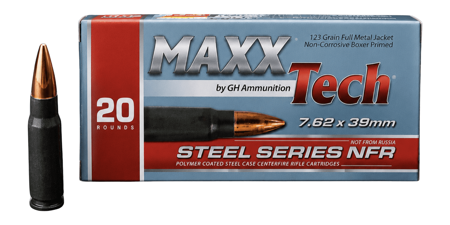 MAXXTECH PTGS762     762X39 123G FMJ STEEL   20/30