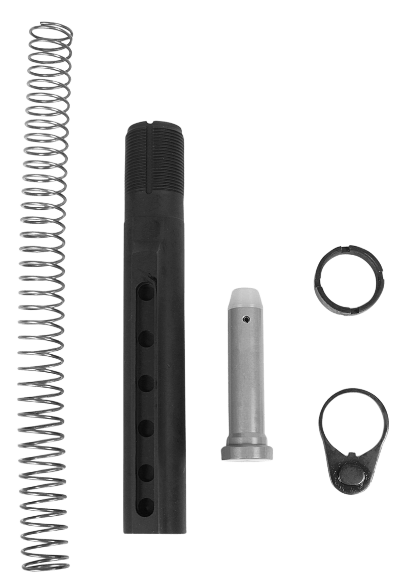 LBE Unlimited CBUFKIT Commercial Buffer Tube Kit  6 Position AR-15 Black