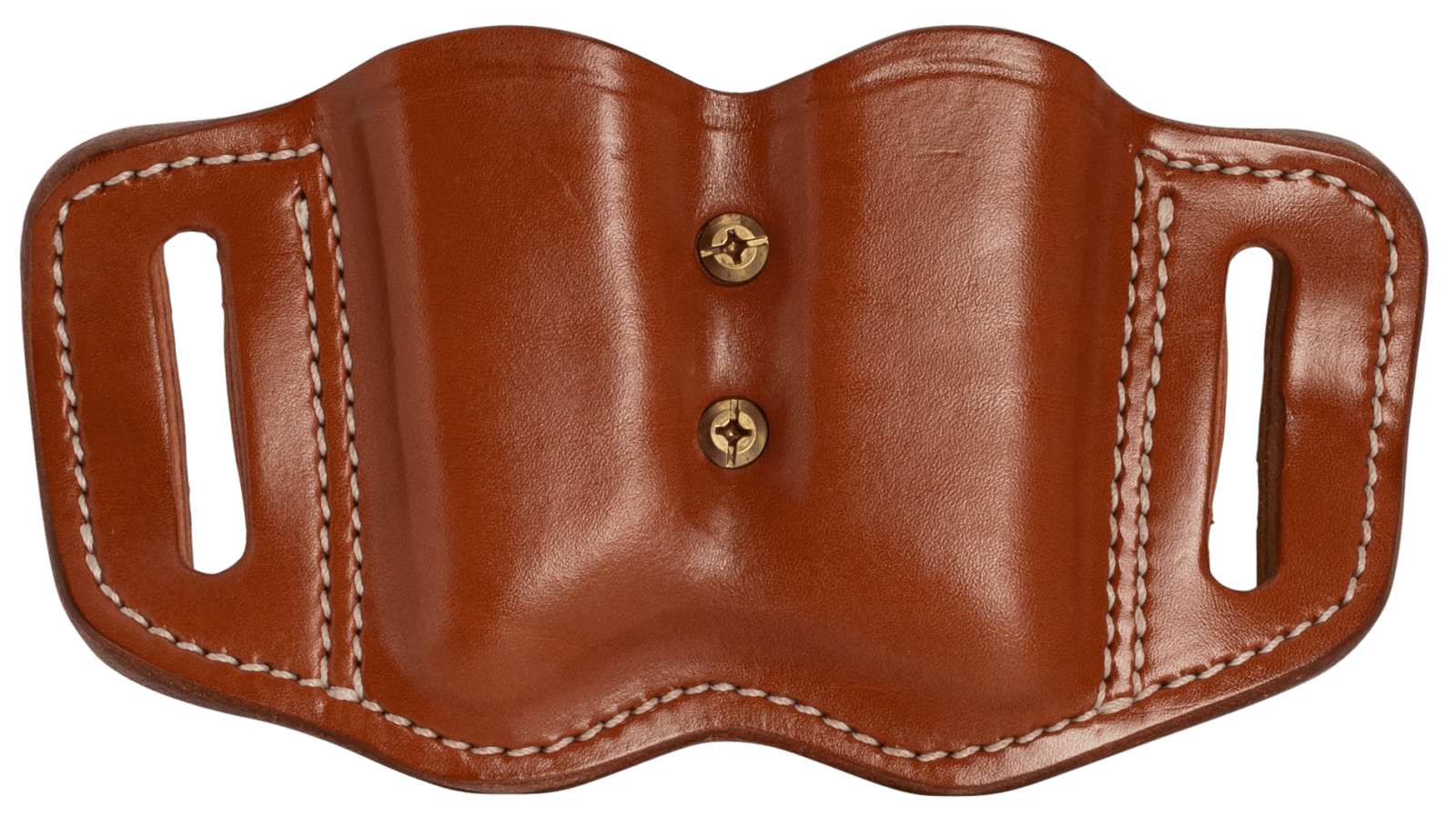 1791 Gunleather MAGF22CBRA MAG-F Double Mag Holster Classic Brown Leather Belt Slide Compatible w/ Double Stack Ambidextrous
