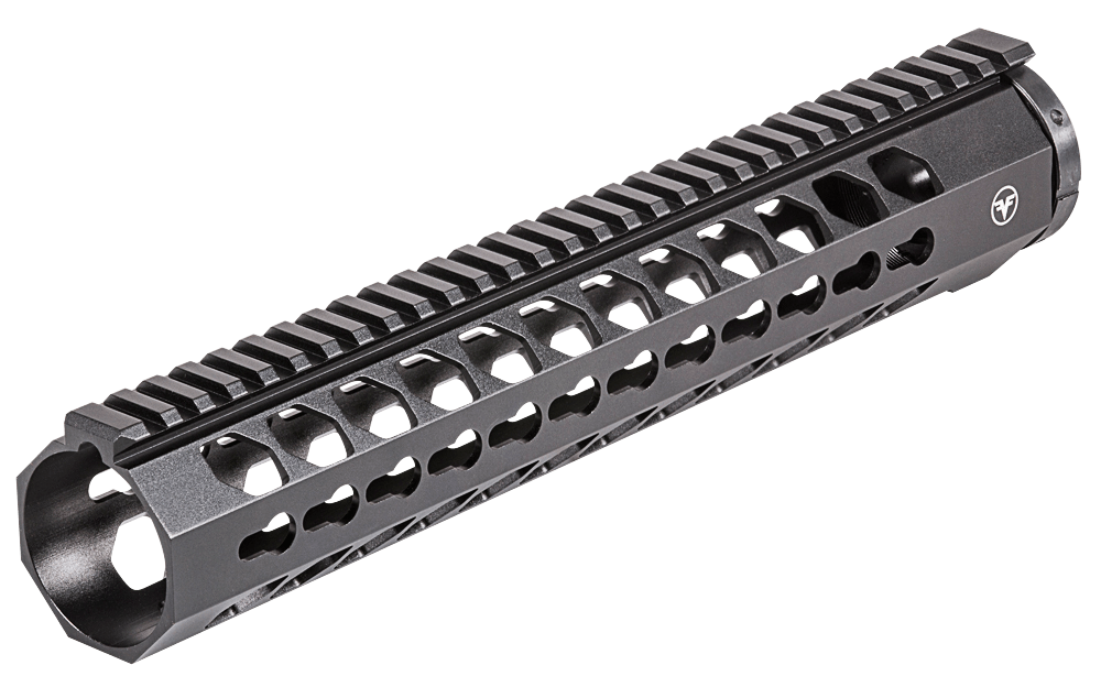 Firefield FF34051 Edge Handguard 12" Keymod Style Made of 6061-T6 Aluminum with Black Matte Finish for AR-15