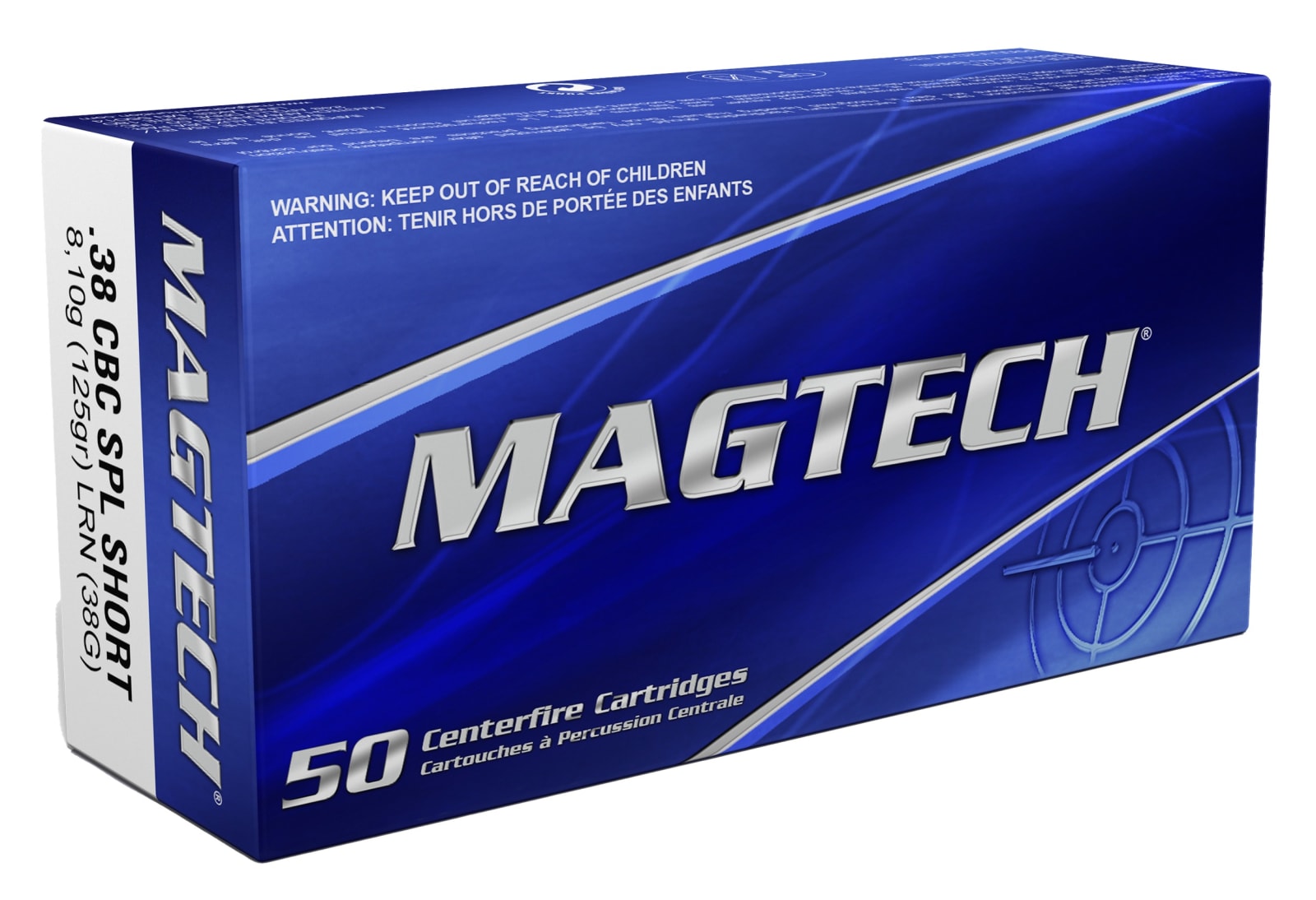 Magtech 38G Range/Training 38Special 125gr Lead Round Nose 50 Per Box/20 Case