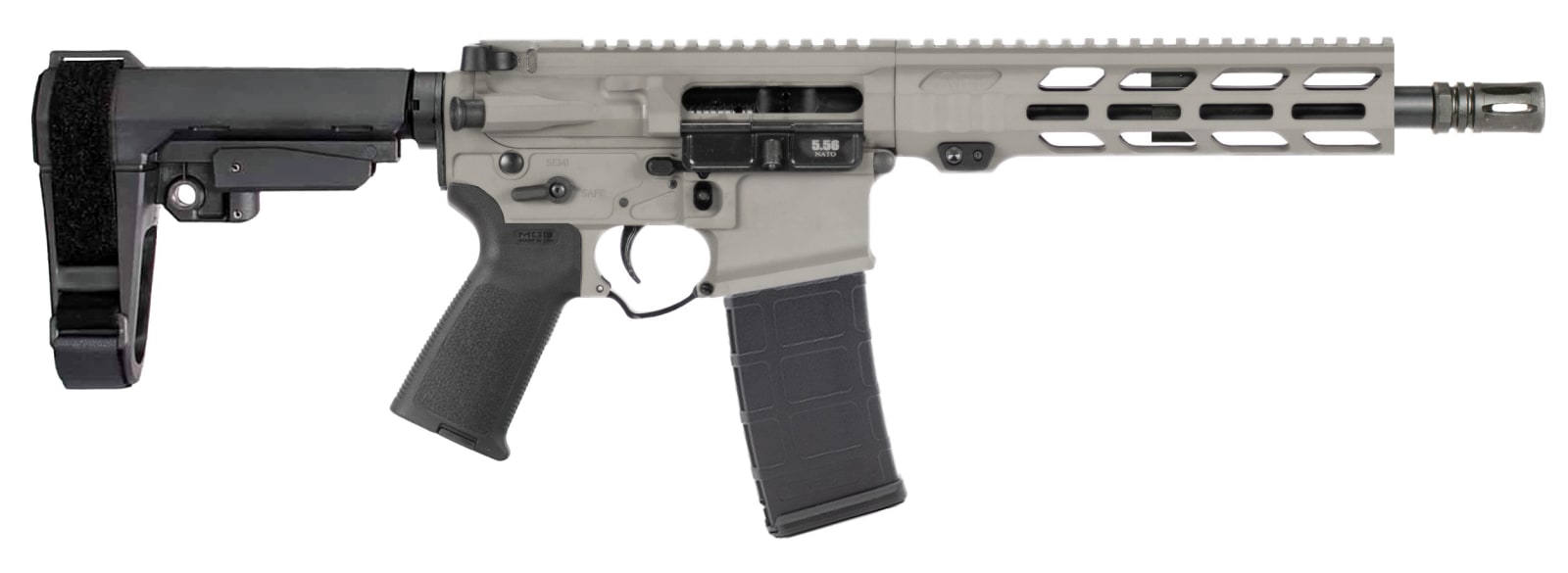 APF 5.56 PISTOL 2.0 10.5 BULL SHARK GRY