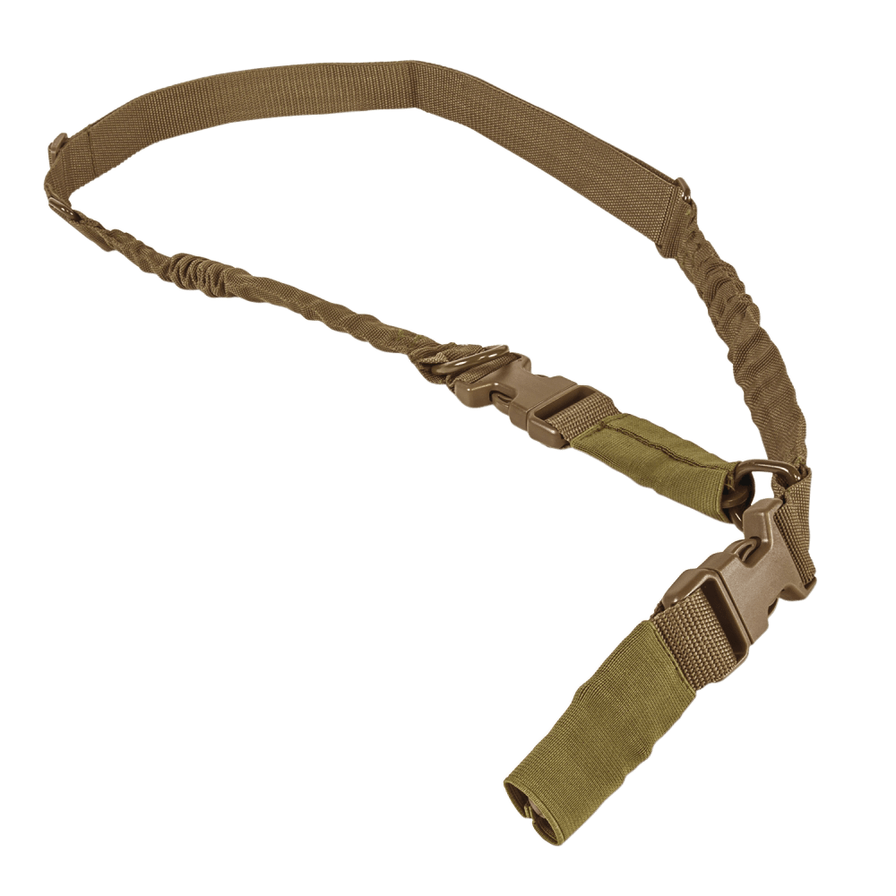NcStar AARS21PT VISM Sling Tan Nylon Strap w/Elastic Shock-Cord 55"-72" OAL Adjustable Bungee