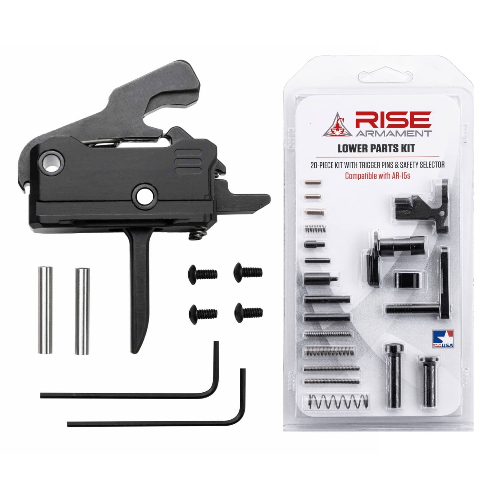 RISE RAVE FLAT TRIGGER W/LPK