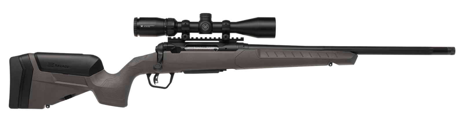 Savage Arms 32464 110 Trailblazer XP 400 Legend 4+1 20" Fluted Barrel, Flat Dark Gray Adj LOP Synthetic Stock, Right Hand