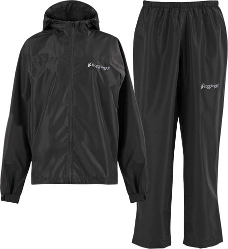 FROGG TOGGS MEN'S VAPOR RAIN SUIT BLACK XL/2X