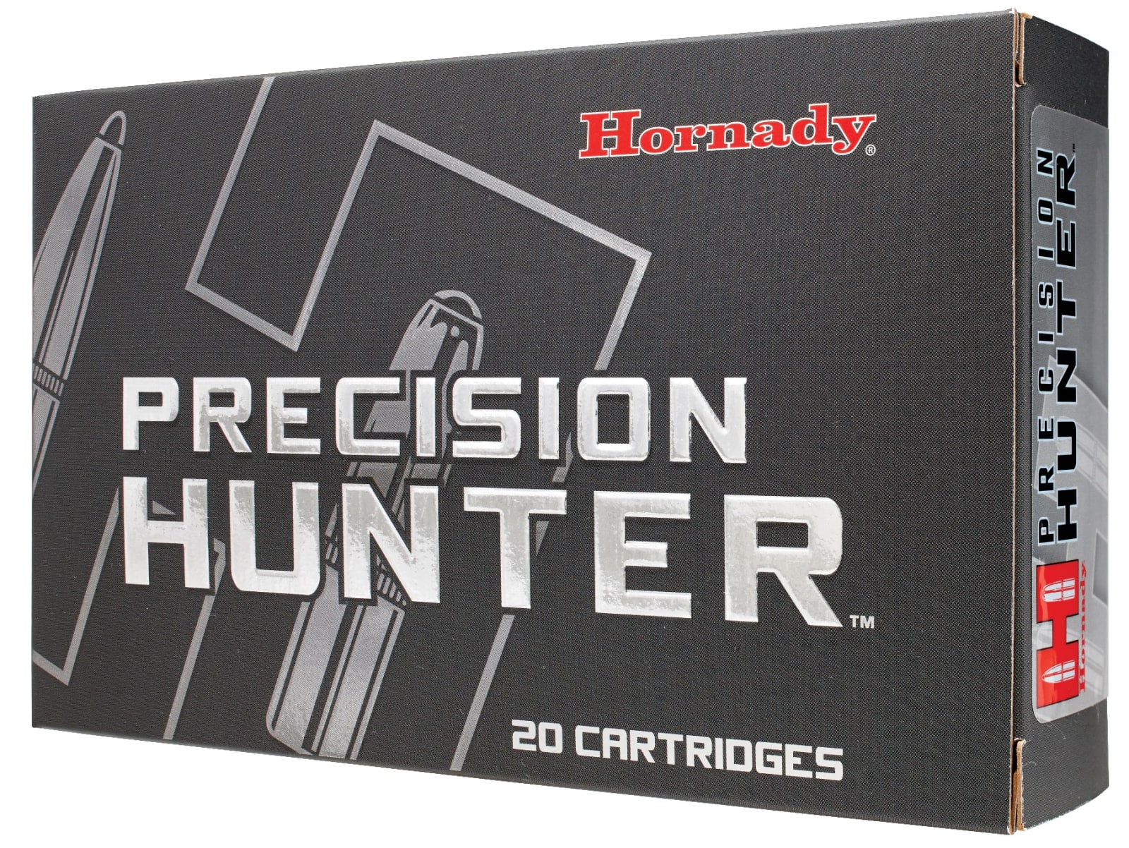 Hornady 80636 Precision Hunter  7mmRemMag 162gr Extremely Low Drag eXpanding 20 Per Box/10 Case