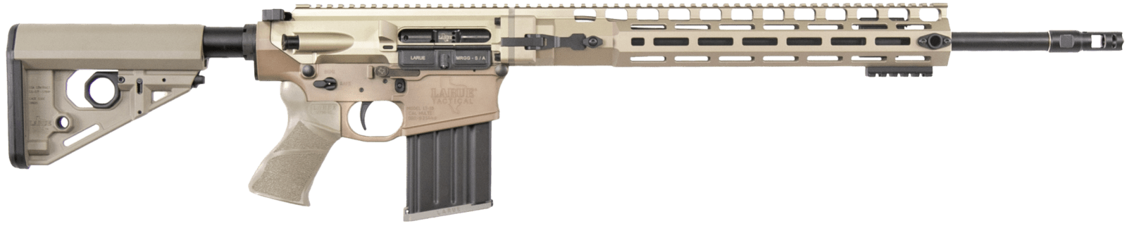 Larue Tactical LTMRGGS308W20FDE LT10  MRGG MLOK 308 Win 20+1 20" Stealth Barrel FDE Right Hand
