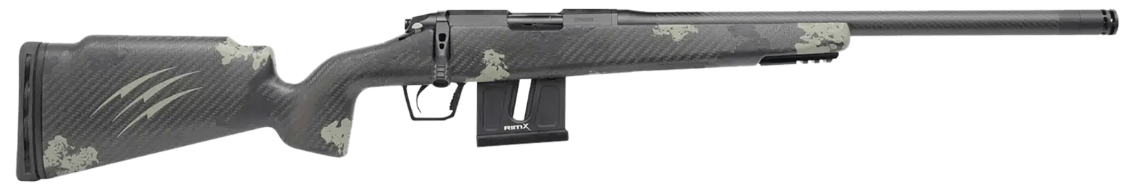 Fierce Firearms FRR22LR18BF Carbon Razor 22 LR 10+1 18" Black Cerakote C3 Carbon Fiber Threaded Barrel, Black Cerakote Drilled & Tapped Steel Receiver, LR Raised Negative Comb Forest Camo Carbon Fiber