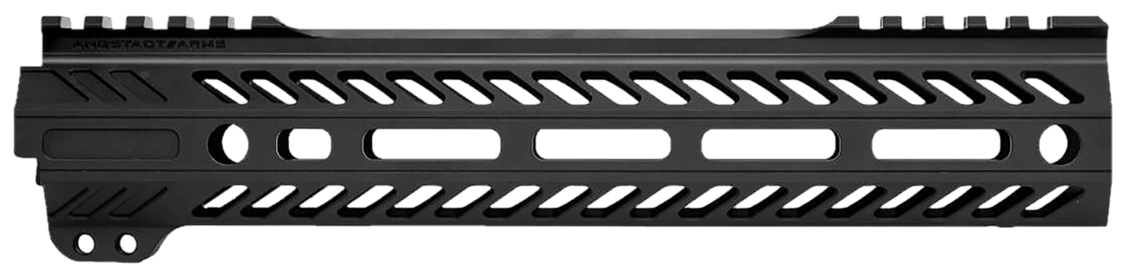 Angstadt Arms AA010HGMLT Ultra Light Handguard  made of Aluminum with Black Anodized Finish, M-LOK Style, Picatinny Rail & 10" OAL for AR-15 Includes Hardware