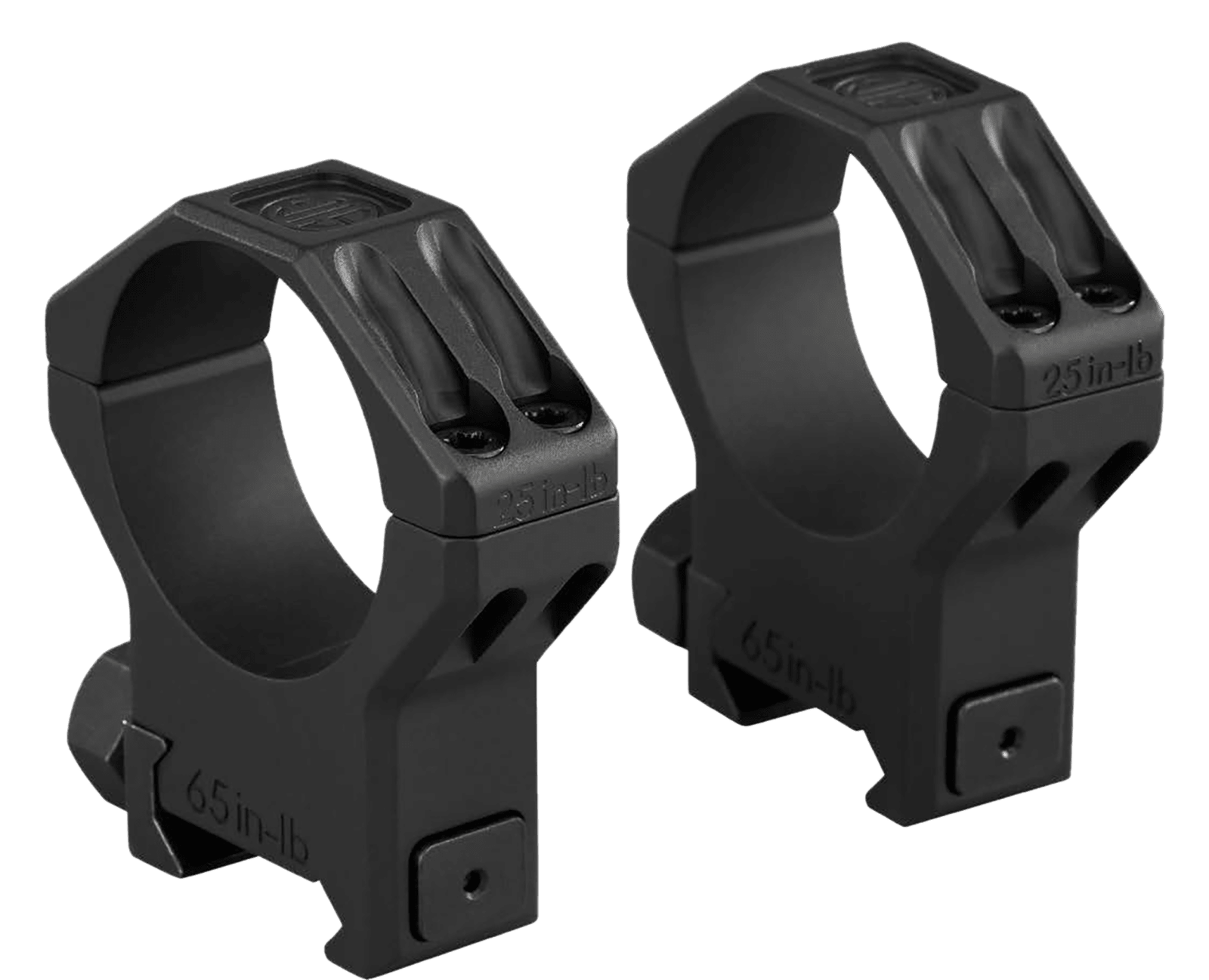 Sig Sauer Electro-Optics SOA64004 Alpha 6 Scope Ring Set Black Stainless Steel 34mm Tube Extra High