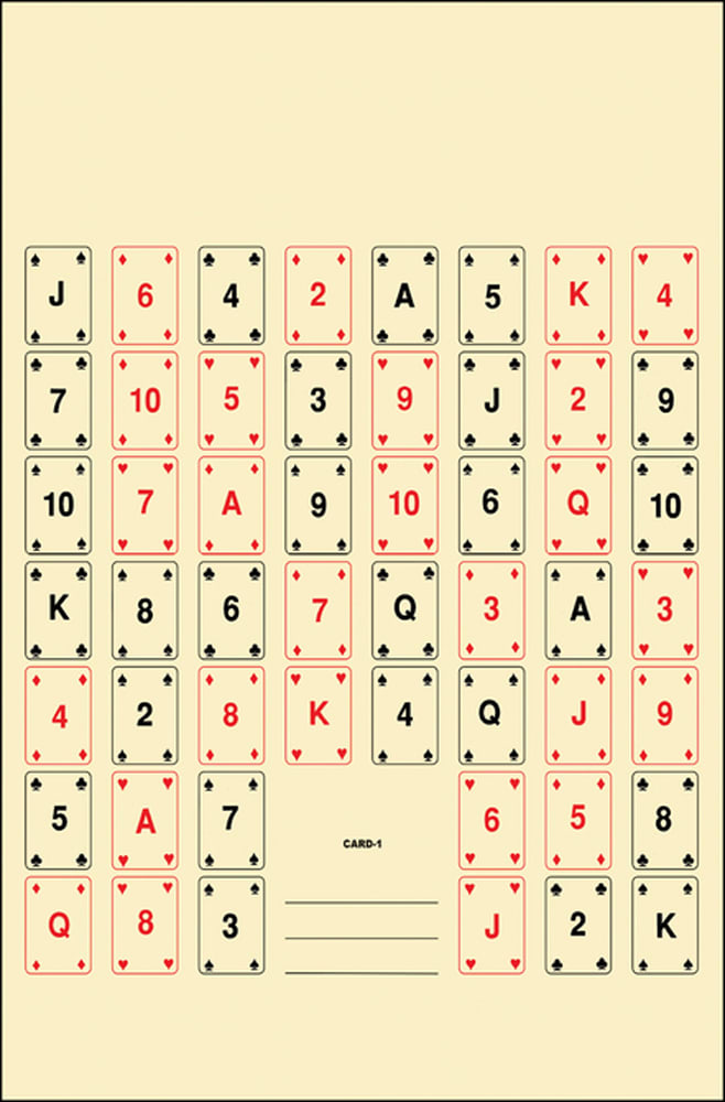Action Target CARD1100 Entertainment 52 Playing Cards Paper 22.50" x 24" Multi-Color 100 Per Box
