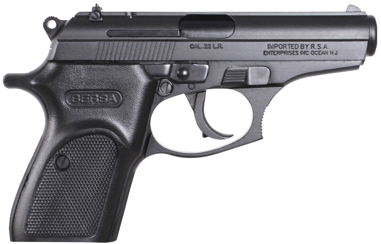 Bersa T22M Thunder  Micro-Compact Frame 22 LR 10+1, 3.50" Black Steel Barrel, Matte Black Serrated Slide, Matte Black Aluminum Frame w/Beavertail