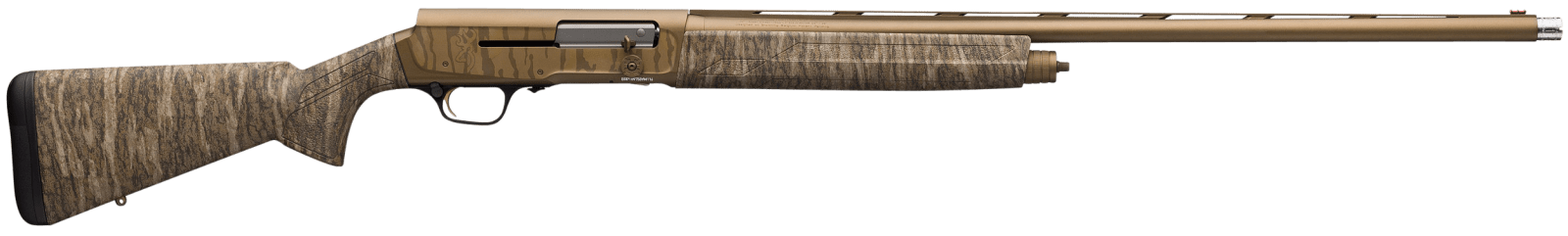 Browning 0118475005 A5 Wicked Wing Sweet Sixteen 16 Gauge 2.75" 4+1 26", Burnt Bronze Cerakote Barrel/Engraved Rec, Mossy Oak Bottomland Stock, Fiber Optic Sight, Oversized Controls, 3 Chokes Included