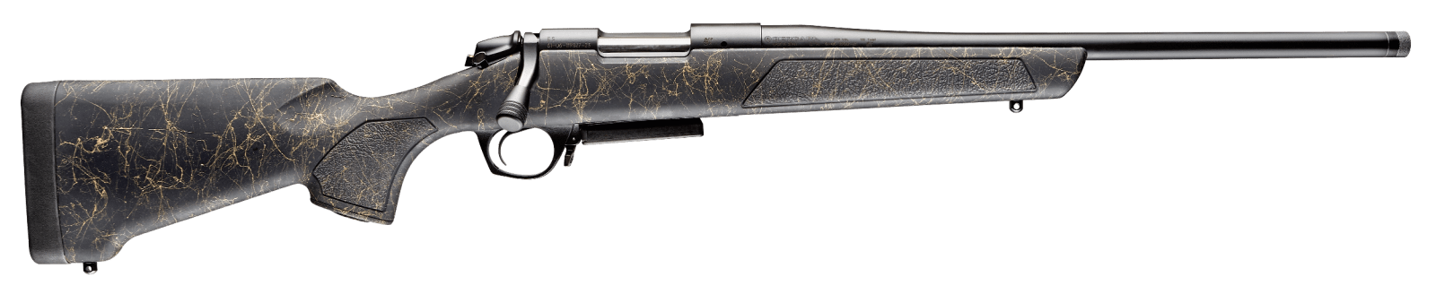 Bergara Rifles B14SM909 B-14 Stoke 6.5 PRC 3+1, 20" Graphite Black Cerakote #4.5 Contour Threaded Barrel, Graphite Black Cerakote Steel Receiver, Black Webbed Tan Fixed w/SoftTouch Synthetic Stock