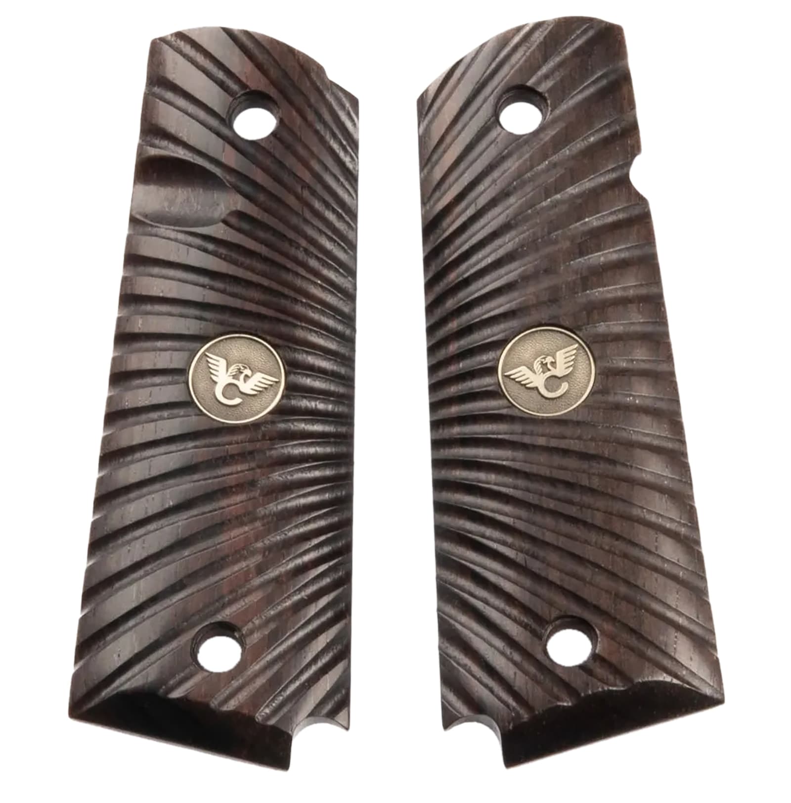 Wilson Combat 351MFS Side Panel Grips Full Size Starburst Cocobolo