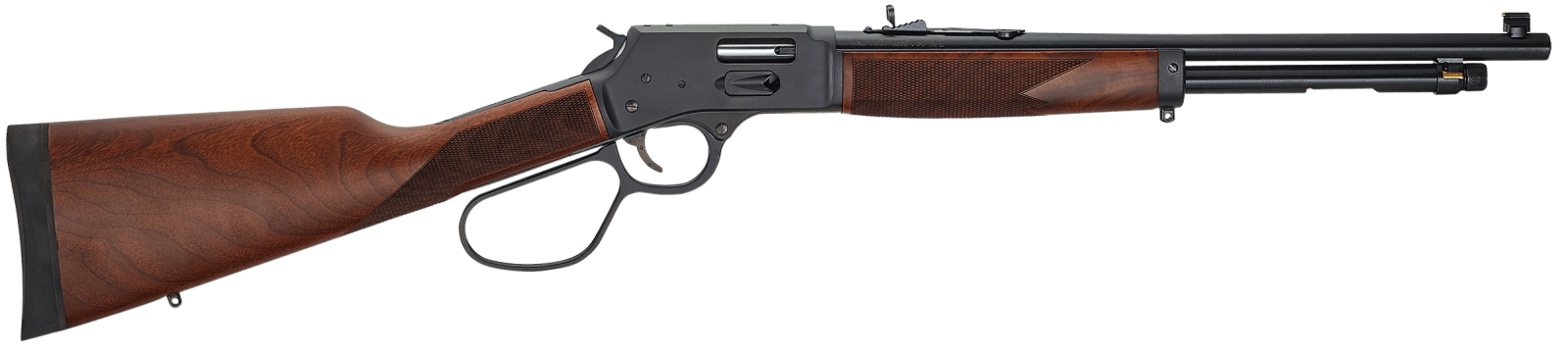 Henry H012GR Big Boy Carbine Side Gate Full Size 44 Mag 7+1 16.50" Blued Steel Barrel, Blued Steel Receiver, American Walnut Wood Stock Right Hand