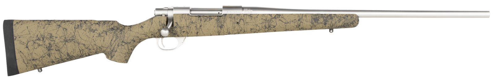 Howa HHS63113 M1500 HS Precision 308 Win 5+1 22", Stainless Steel Metal Finish & Green Black Webbed Fixed HS Precision Stock