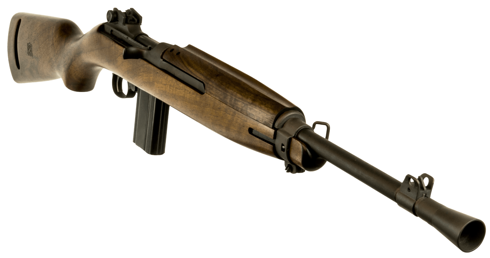 Inland MFG ILM170 M1 Jungle Carbine  30 Carbine 15+1 16.25" Threaded Barrel w/Conical Flash Hider, Black Metal Finish, Round Bolt, Walnut Stock