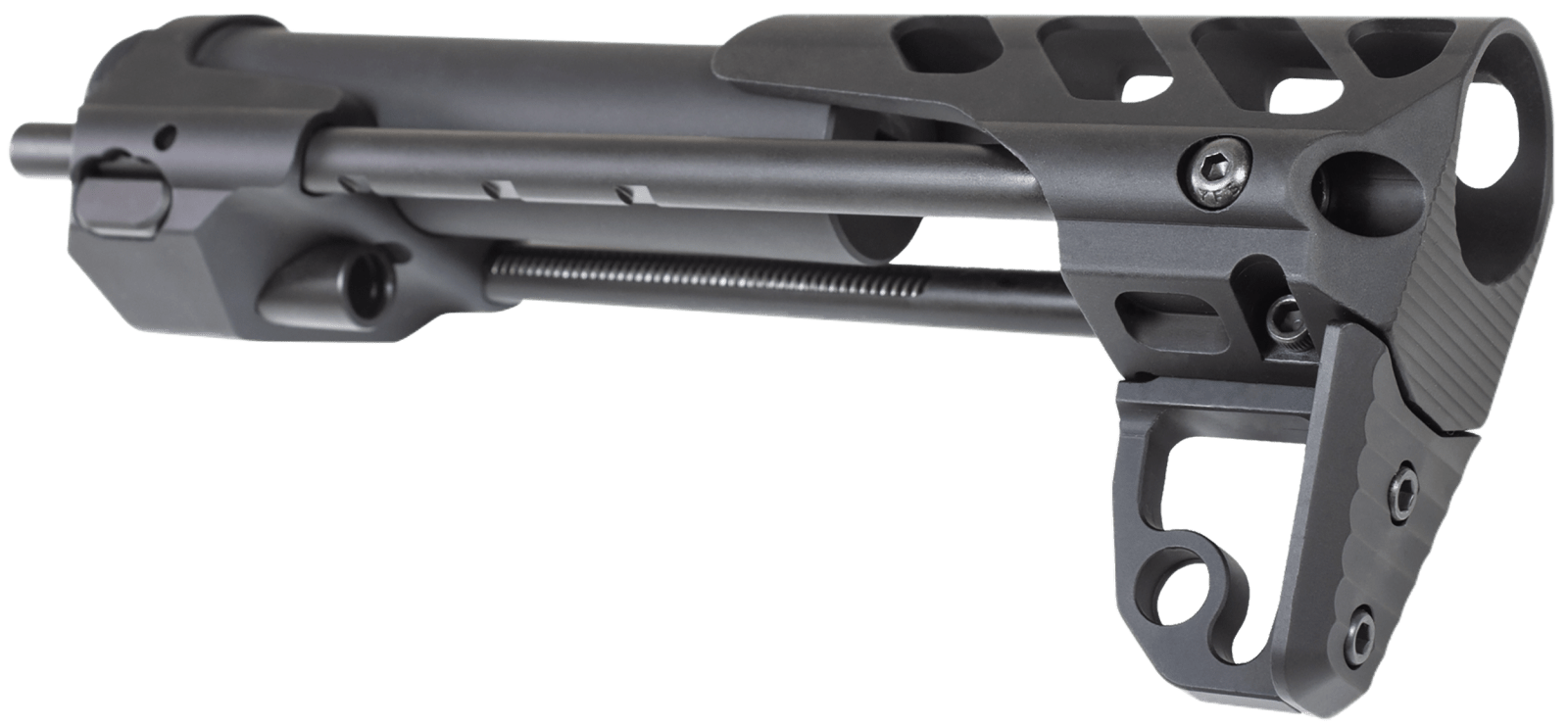 Odin Works OSCQSBLK Close Quarters Rifle Stock Black 6061-T6 Aluminum Compatible w/ AR-15/M4/5.56/223