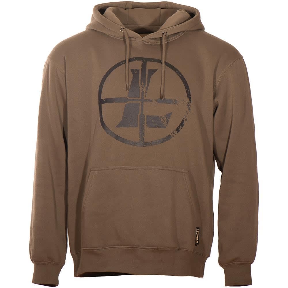 Leupold Distressed Reticle Hoodie Otter L