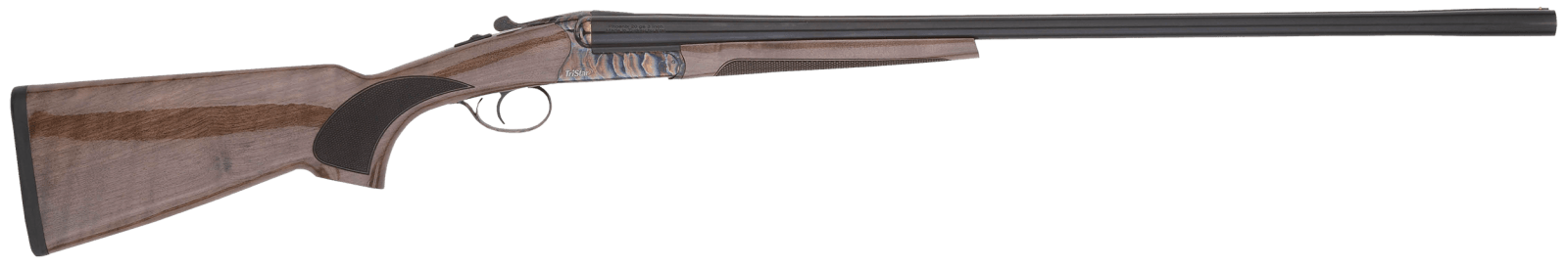 TriStar 38002 Phoenix 12 Gauge Break Open 3" 2rd 28" Blued Side By Side Barrel, Color Case Hardened Steel Receiver, Fixed Gloss Walnut Stock, Ambidextrous