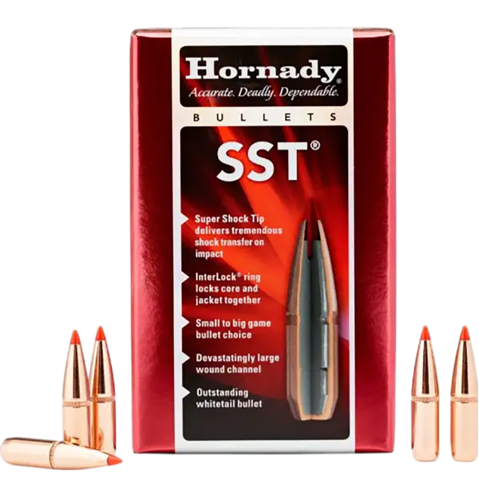 Hornady 28452 SST 7mm .284 162 gr Super Shock Tip 100 Per Box/ 15 Case