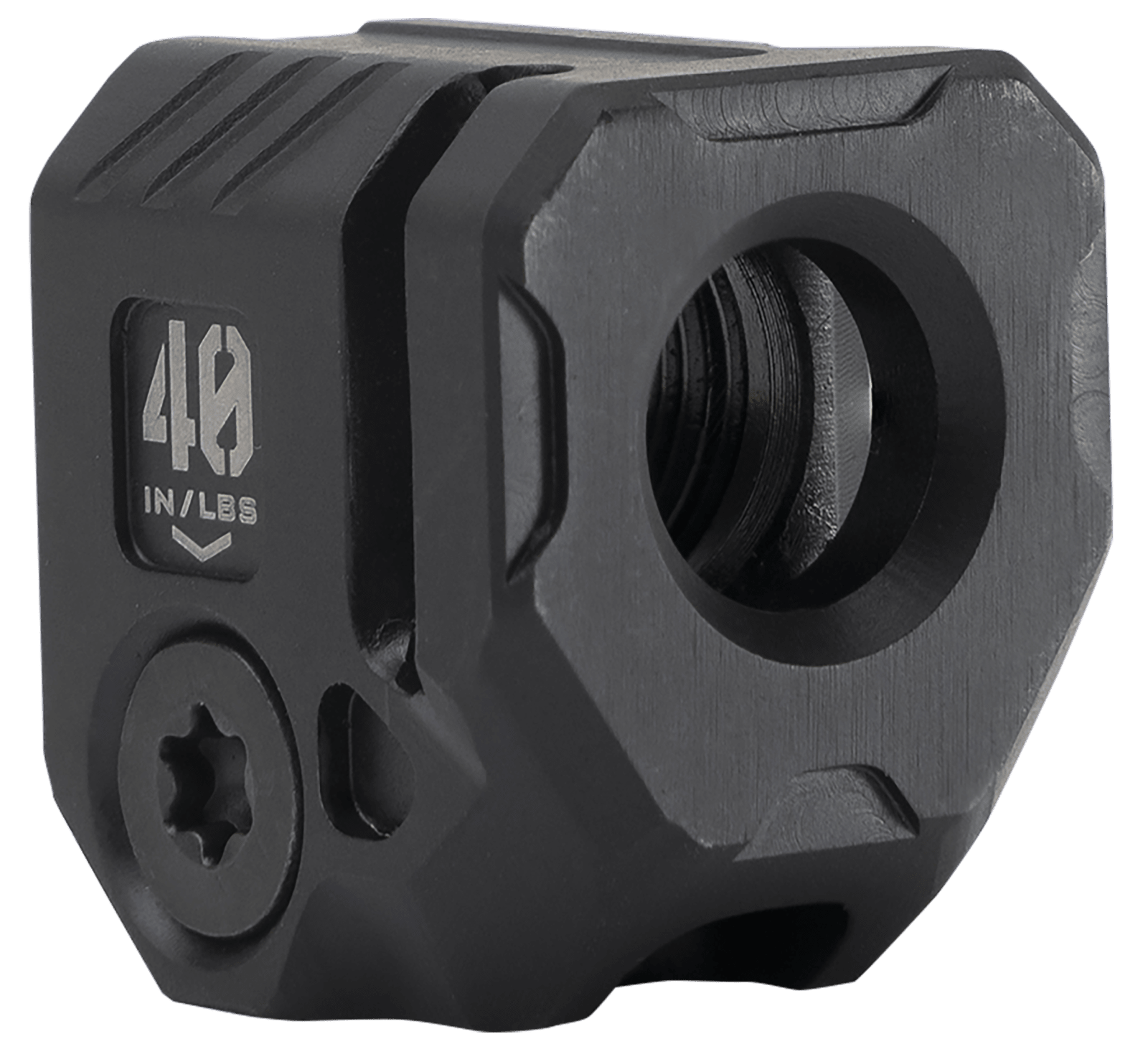 Strike Industries MCQUAD Micro Threaded Compensator Black Steel 0.89" OAL Compatible w/ 9mm/357 SIG