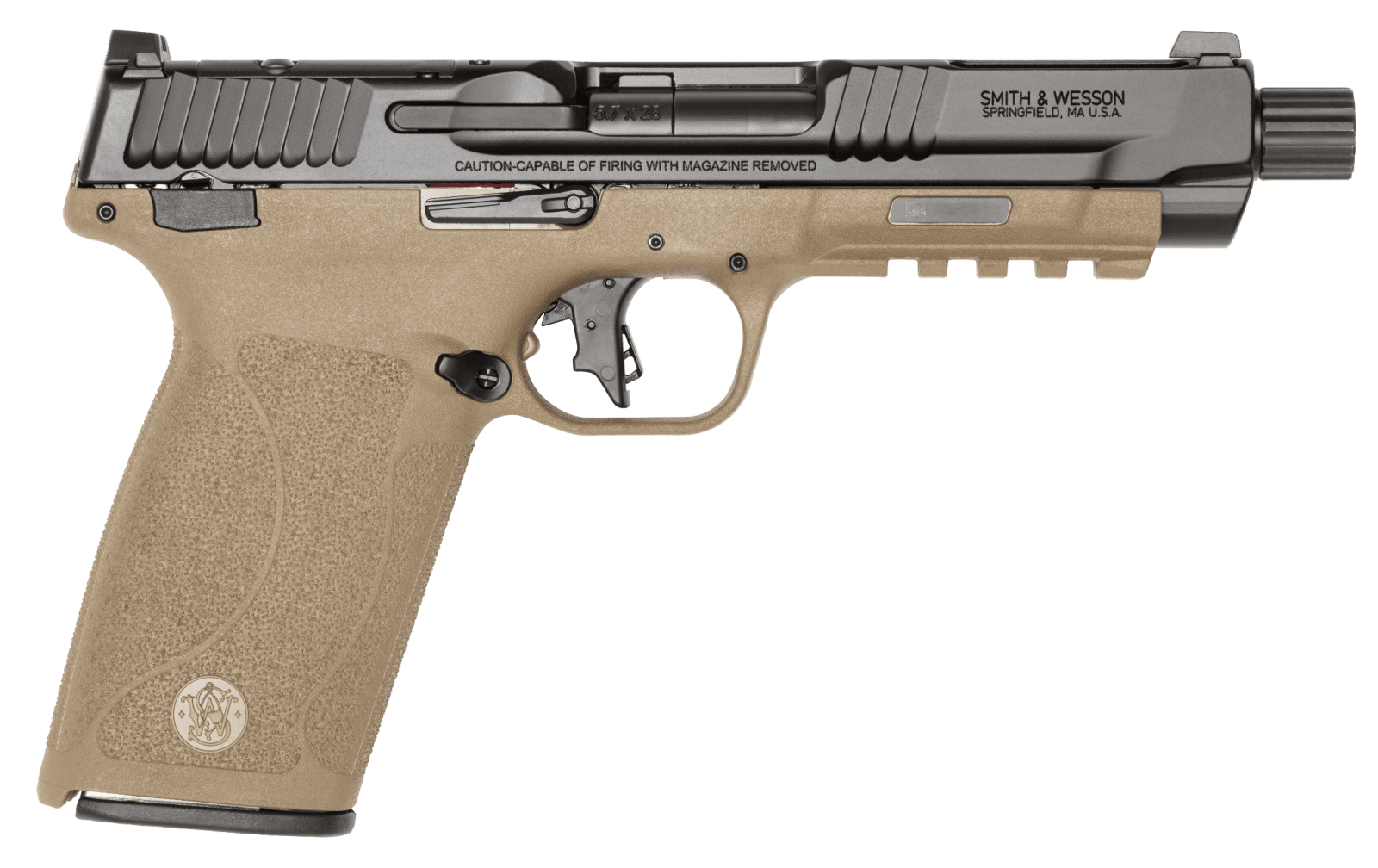 S&W M&P 5.7 14078 5.7X28 OR 5(2)22R BLK/FDE