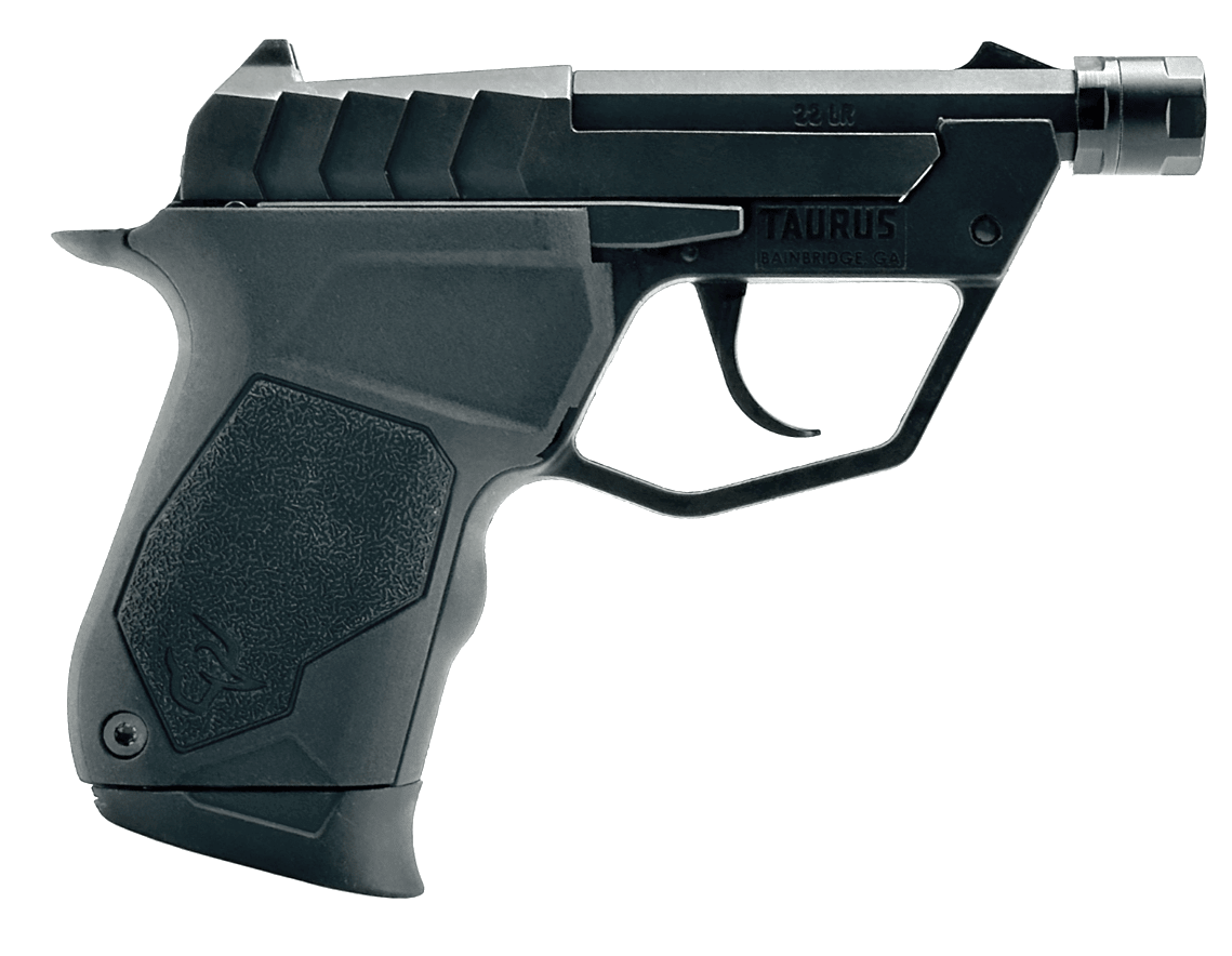Taurus 1-22TUC131-TH 22TUC  Micro Compact Frame 22 LR 9+1 3.10" Black Threaded Barrel, Matte Black Stainless  Steel Slide, Black Polymer Frame