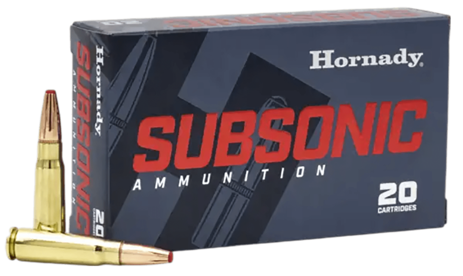 Hornady 80787 Subsonic Rifle 7.62x39mm 255gr Sub X 20 Per Box/10 Case