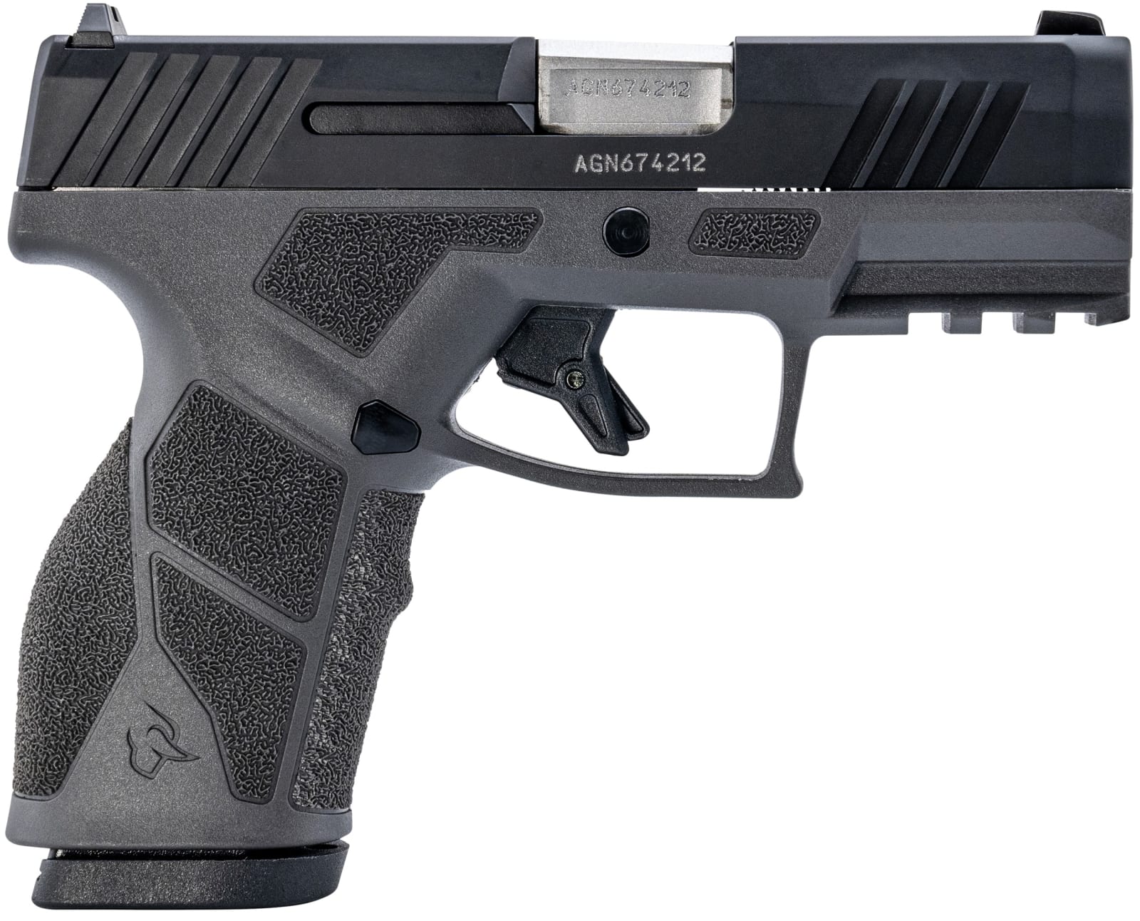 Taurus 1-GX2931G-10 GX2  9mm Luger 10+1 3.37" Matte Stainless Steel Barrel, Matte Black Serrated Stainless Steel Slide, Gray Polymer Frame w/Picatinny Rail, Polymer Grip