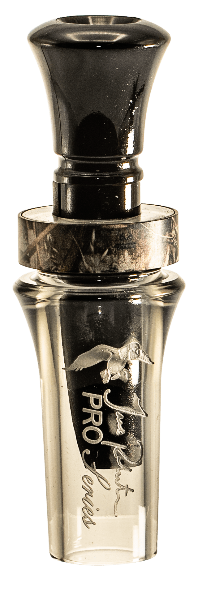 Duck Commander DCPROAS Jase Robertson Friction Open Call Double Reed Mallard Hen Sounds Attracts Ducks, Smoke Gray Acrylic