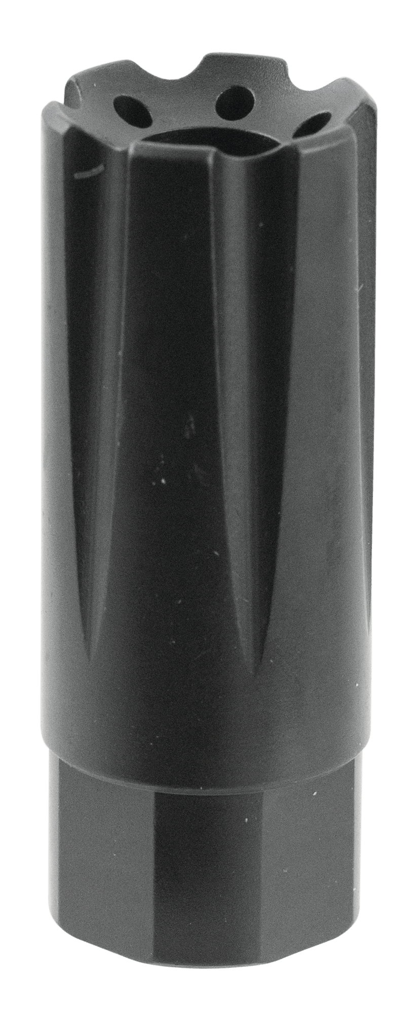 TacFire MZ10209MM Linear Compensator Black Nitride Steel with 1/2"-36 tpi Threads, 2.26" OAL, 0.87" Diameter & Forward Style for 9mm Luger AR-Platform