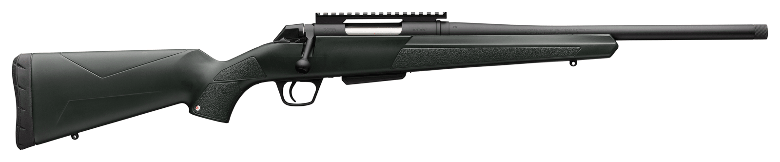 Winchester Repeating Arms 535757299 XPR Stealth 6.8 Western Caliber with 3+1 Capacity, 16.50" Threaded Barrel, Black Perma-Cote Metal Finish & Green Synthetic Stock Right Hand (Full Size)