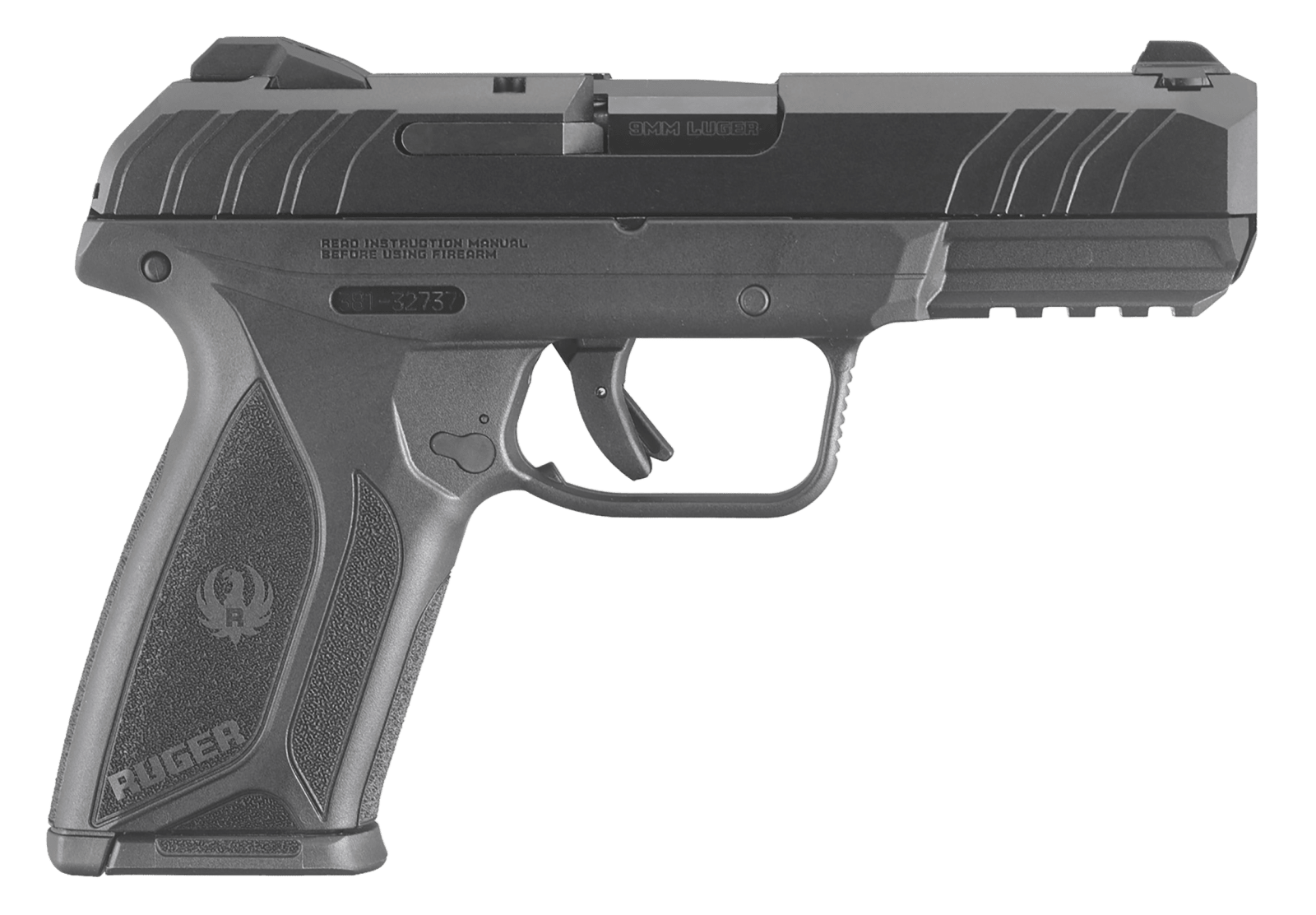 Ruger 3811 Security-9  9mm Luger 10+1 4" Black Steel Barrel, Black Oxide Serrated Steel Slide, Black Polymer Frame w/Picatinny Rail, Black Polymer Grip