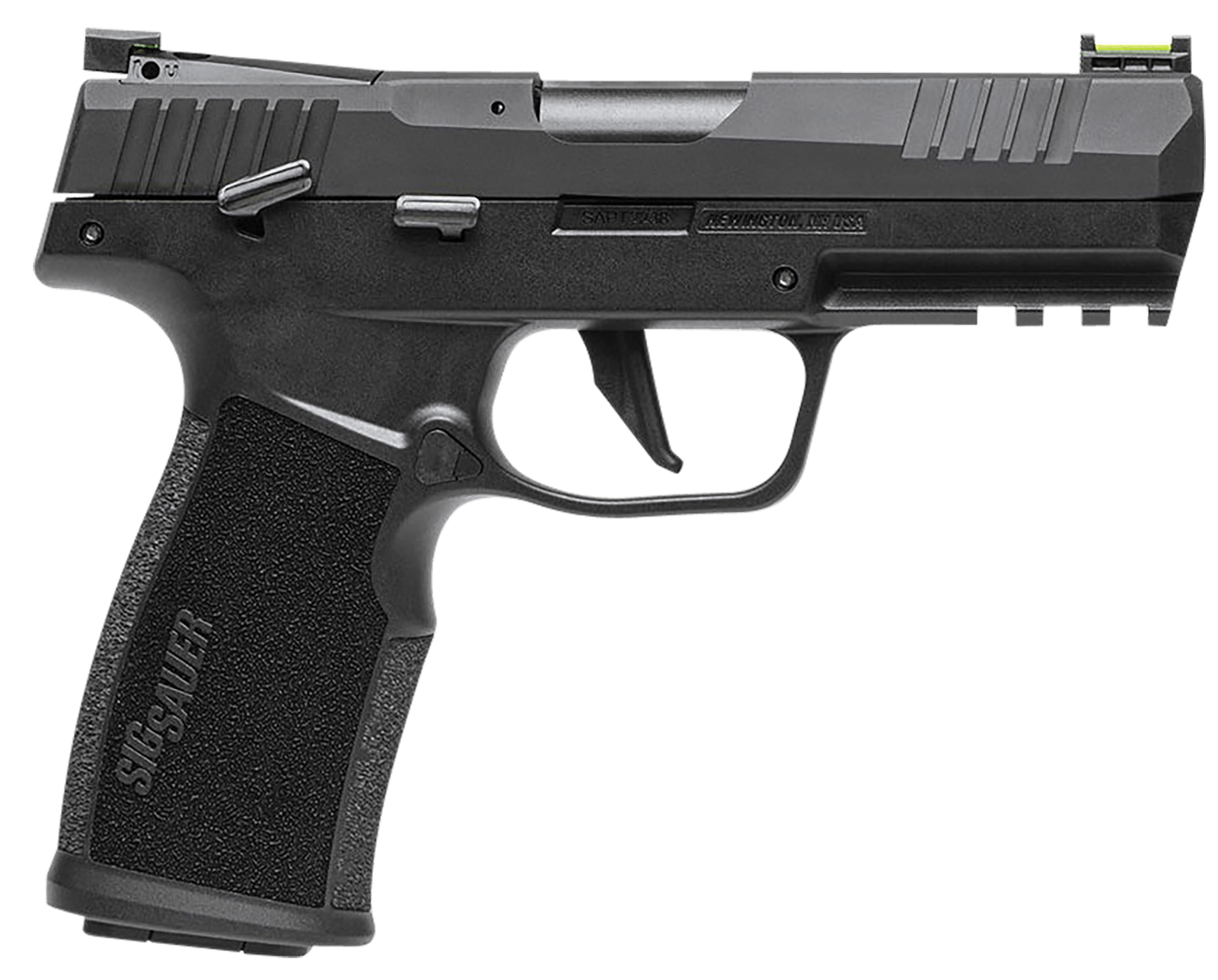Sig Sauer 322CBAS P322 Compact 22 LR 20+1 4" Black Steel Threaded Barrel, Black Hard Coat Anodized Optic Ready/Serrated Slide, Black SS/Polymer Frame w/Picatinny Rail & Black Polymer Grips