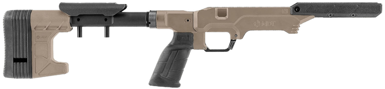 Mdt Sporting Goods Inc 114648FDE The Worker LSS Gen3 Flat Dark Earth Fits Remington 700 Long Action