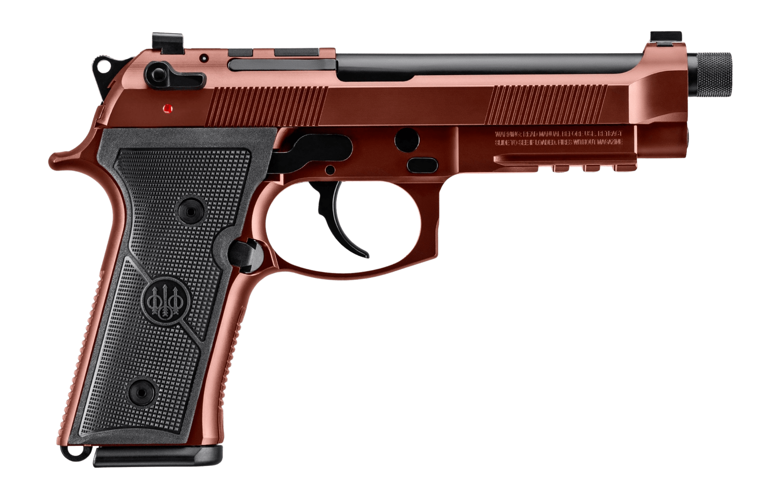 Beretta USA JS92M9A4GCLA18 M9A4 Overlanding Full Size Frame 9mm Luger 18+1 5.10" Black Threaded Barrel, Clay Cerakote Steel Optic Ready/Serrated Slide, Clay Cerakote Aluminum Frame w/Beavertail & Pica